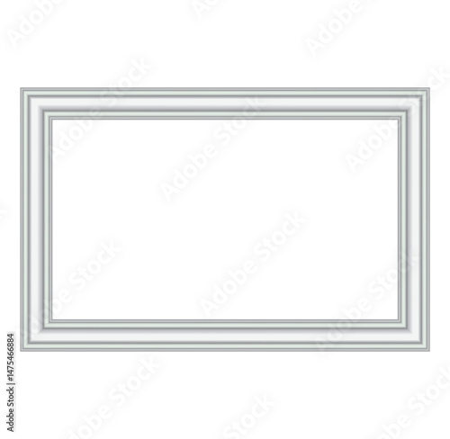 Wooden window frame with white moulding and baseboard in empty interior room close up classic trim architecture detail