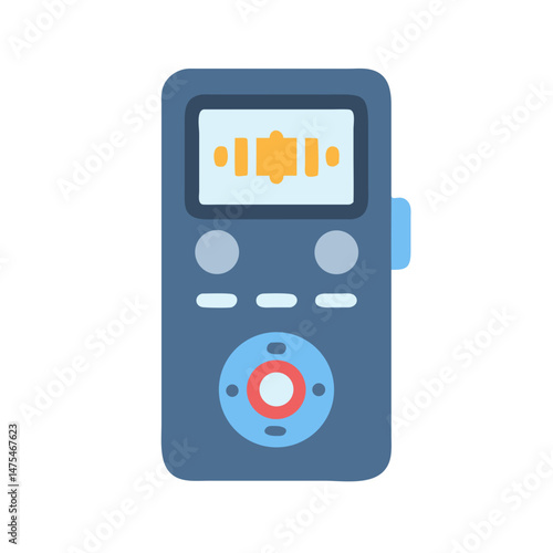 Audio Recorder Illustration - Podcast, Recording, Field Recording