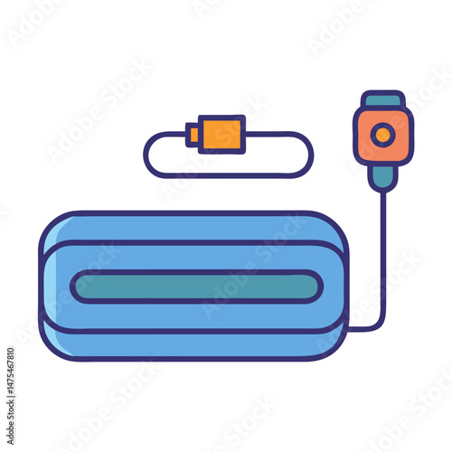 Home Infusion Therapy System Illustration with IV Bag
