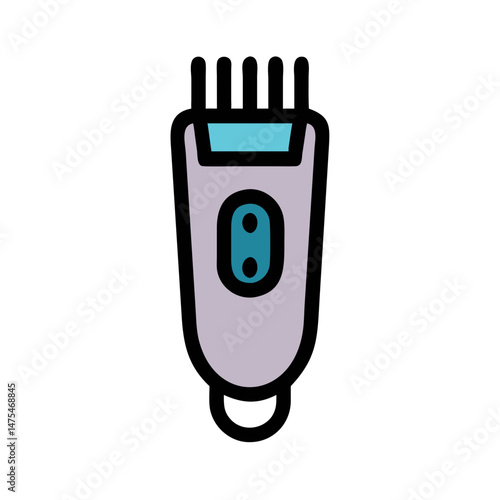 Stylish Electric Shaver Illustration for Beauty and Personal Care