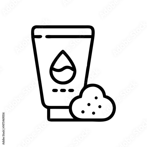 Body Scrub Product in Minimalist Style with Clean Lines  
