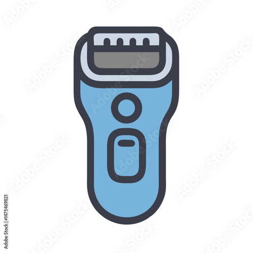 Electric Shaver Razor Icon in Vector Style