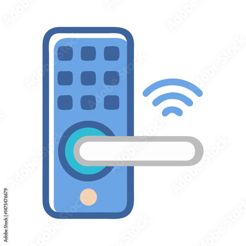 Smart door lock, wireless technology, modern home automation