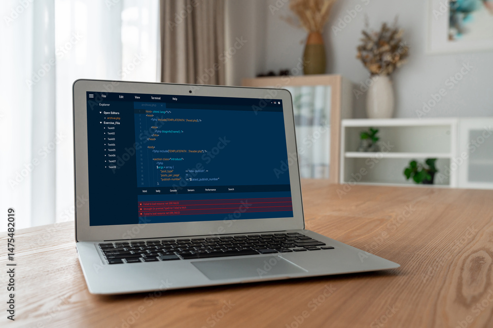 Software development programming on computer screen for modish application and program coding Software development programming on computer screen for modish application and program coding