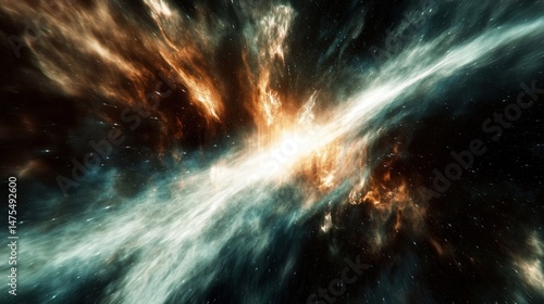 Wallpaper Mural Cosmic Voyage: Through Nebula's Embrace Torontodigital.ca