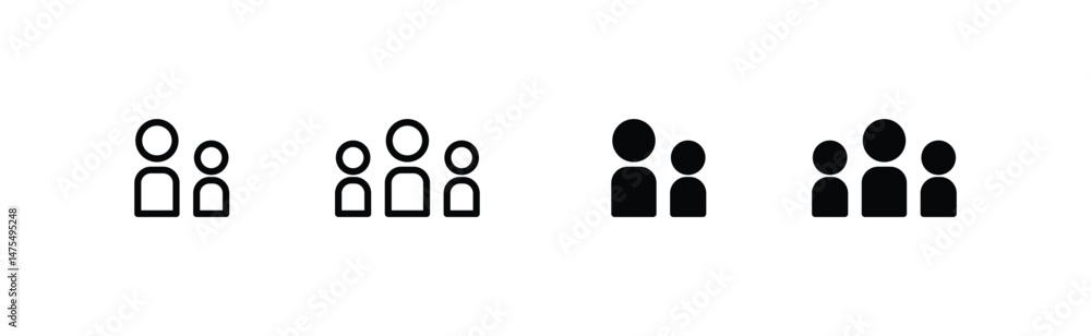 2 people line Icon isolated on white background. Crowd sign. 2 two Persons symbol for your web site design, logo User Set, Men, Women person id business icons, button, vector, editable stroke, flat 2 people line Icon isolated on white background. Crowd sign. 2 two Persons symbol for your web site design, logo User Set, Men, Women person id business icons, button, vector, editable stroke, flat
