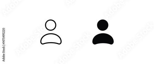 User name Icon Men, Women Admin icon, outline file sign symbol logo illustration,editable stroke, flat design style isolated on white