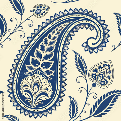 paisley floral pattern
