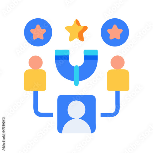 Attract Talent and Build a Star Team Icon