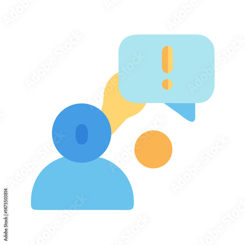 Attention Needed: Person with Important Alert or Notification