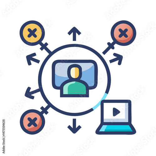 Online meeting management and remote communication process control