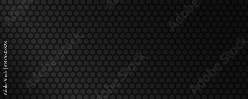 Wallpaper Mural Seamless black hexagon mesh pattern. Vector Eps10 Torontodigital.ca