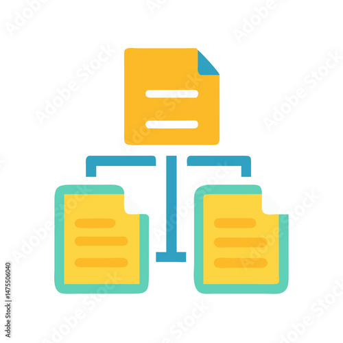 Hierarchical document file structure with main document