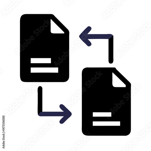 Opposite Arrows in the Dark Illustrate Reversal Concept