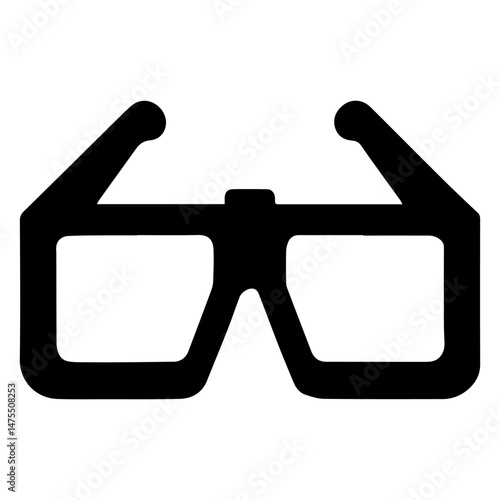 3d glasses icon on white background vector
Vector cinema icon