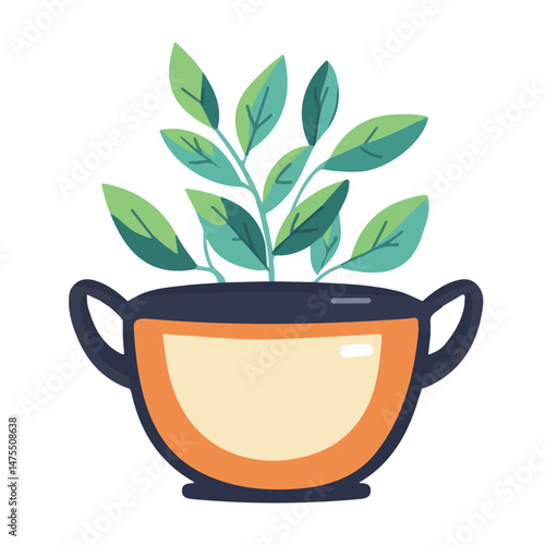 2D flat vector illustration of Pot Holder, isolated on a white background.