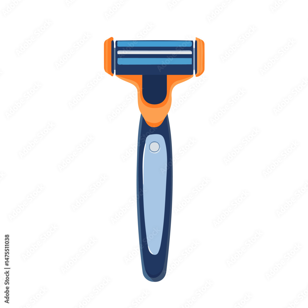 2D flat Shaving Razor vector illustration, isolated on a white background. 2D flat Shaving Razor vector illustration, isolated on a white background.