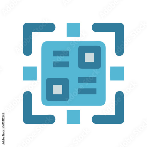 Content management system icon on black background