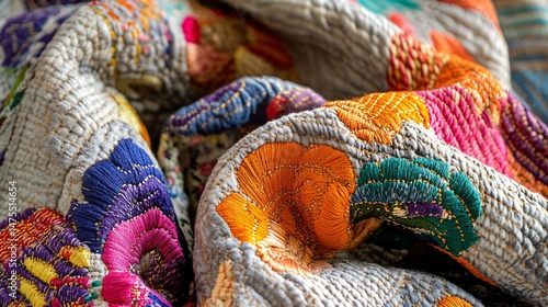 Handwoven Nakshi Kantha Features Vibrant Colors