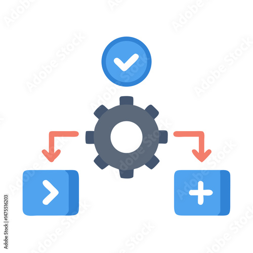 Automated process control flow diagram with complete status