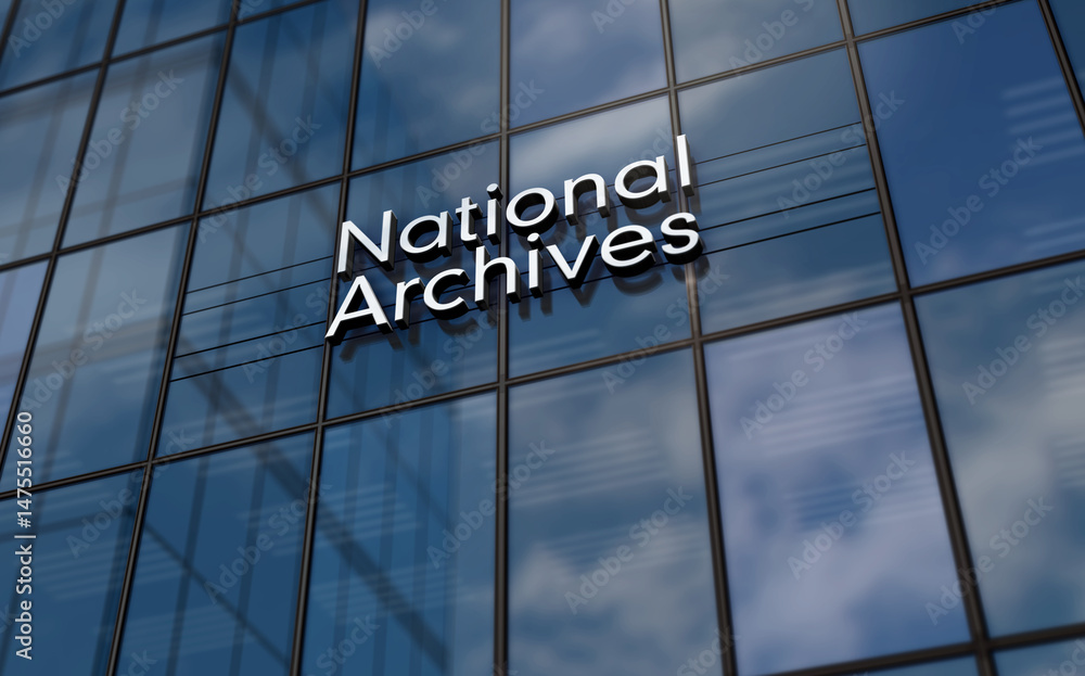 National archives glass building concept