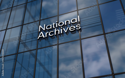 National archives glass building concept