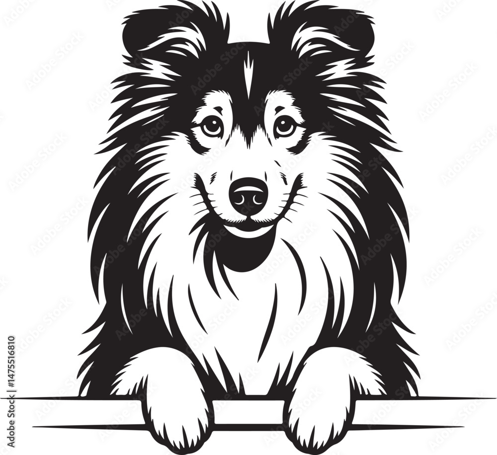 Naklejka premium “Dog Silhouette SVG Bundle | Pet Clipart, Paw Prints & Dog Breed Vectors for Shirts & Crafts”“Dog Lover Vector Pack | Cute & Classic Dog SVGs for T-Shirts, Stickers, and DIY Projects”