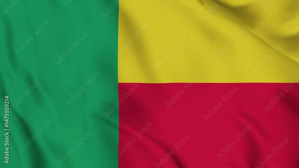 Flag of Benin – 4K Seamless Loop of the West African Nation’s Banner Flag of Benin – 4K Seamless Loop of the West African Nation’s Banner