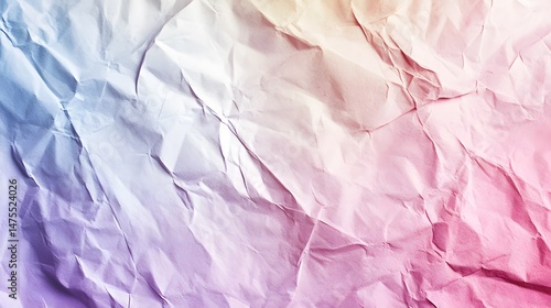 Wallpaper Mural Photograph of crumpled, layered paper with a subtle gradient from pink to blue. Torontodigital.ca