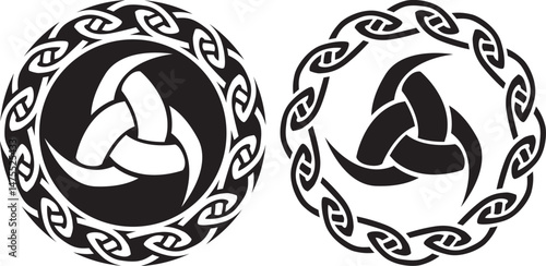 Odin Triple horn Triskele nordic mythology amulet magic symbol