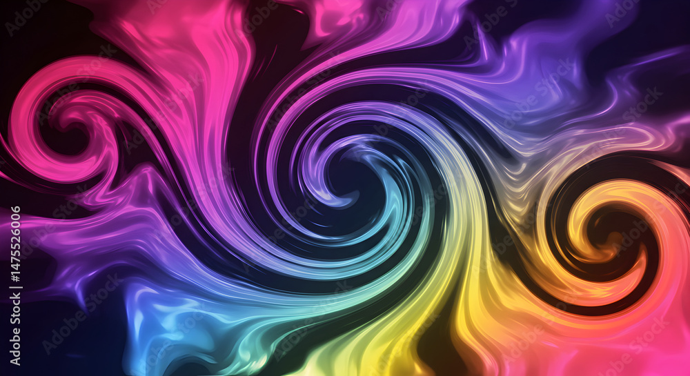 Abstract Colorful Swirl Creates A Captivating Background With Smooth Transitions Abstract Colorful Swirl Creates A Captivating Background With Smooth Transitions