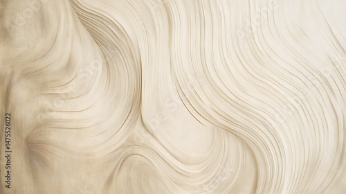 Digital illustration of flowing, undulating lines in a warm beige tone.