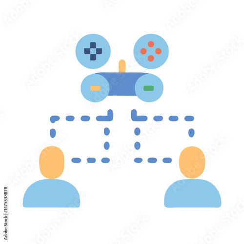 Online Multiplayer Gaming Connection and Shared Control