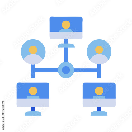Online meeting, video conference, teamwork, collaboration network design