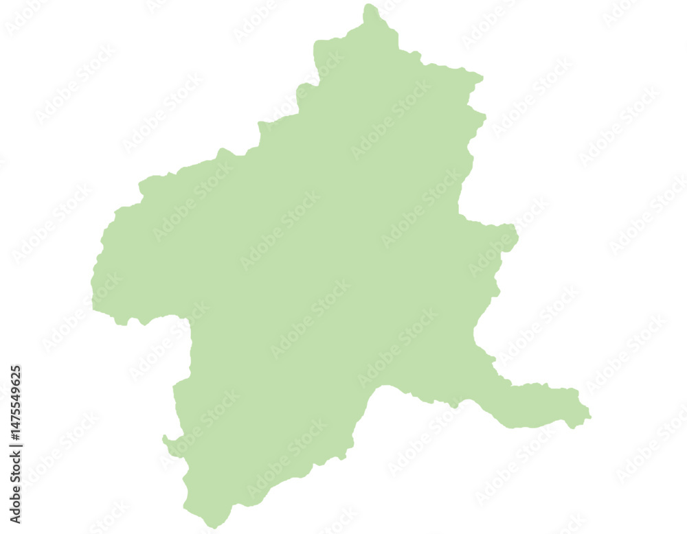 群馬県 地図 黄緑 イラスト 群馬県 地図 黄緑 イラスト