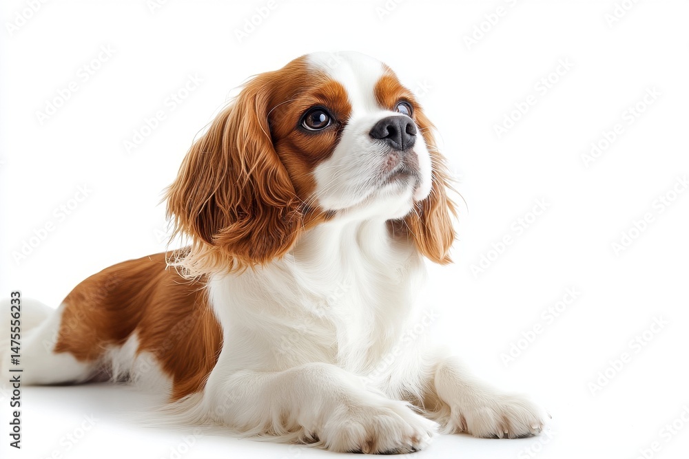Playful dog resting on a soft white surface, showcasing its lovely features and bright expression, dog on a Transparent background Playful dog resting on a soft white surface, showcasing its lovely features and bright expression, dog on a Transparent background