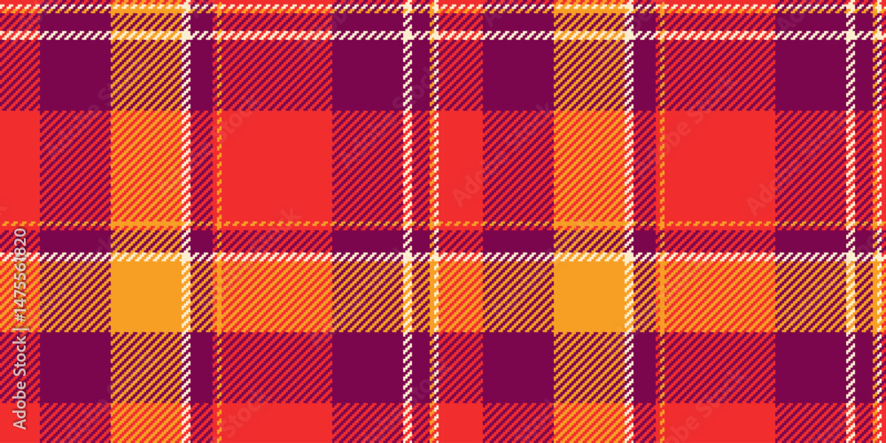 Vibrant autumnal plaid pattern in warm oranges, reds, and deep purples. Perfect for fallthemed designs, textiles, website backgrounds, or seasonal marketing materials. Vibrant autumnal plaid pattern in warm oranges, reds, and deep purples. Perfect for fallthemed designs, textiles, website backgrounds, or seasonal marketing materials.