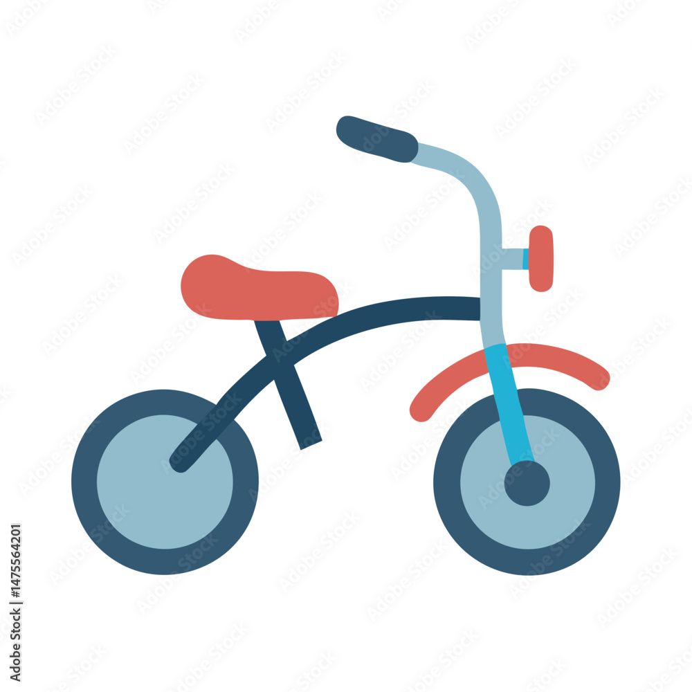 Cute tricycle icon design on a black background Cute tricycle icon design on a black background