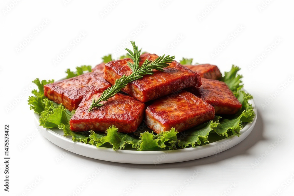 Korean BBQ Platter: Minimalist Food Photography with Overcast Natural Light Korean BBQ Platter: Minimalist Food Photography with Overcast Natural Light
