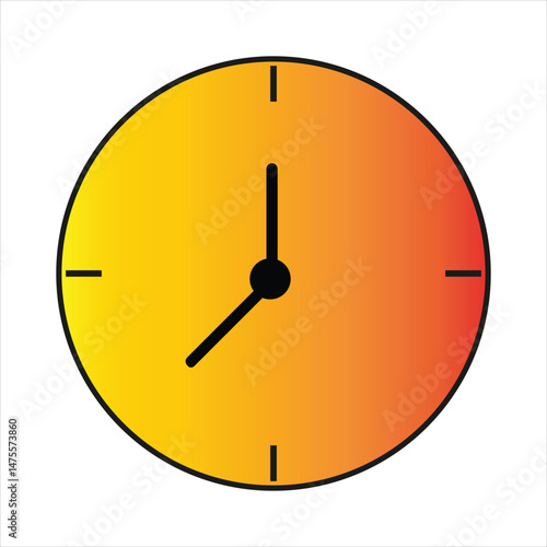Clock face, ideal for concepts related to time management, deadlines or planning