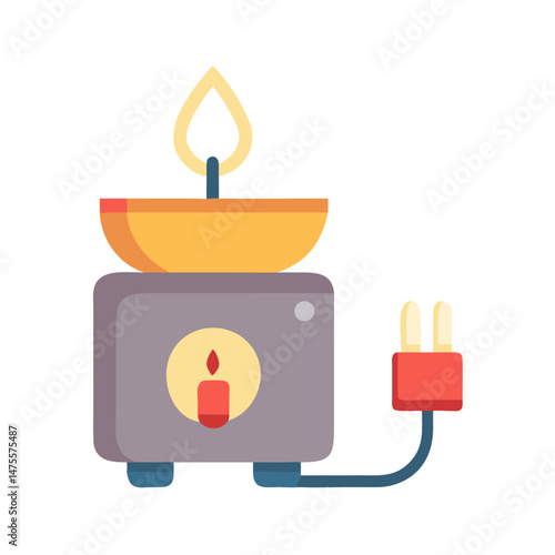 Aromatic Relaxation: Electric Candle Warmer with Essential Oils
