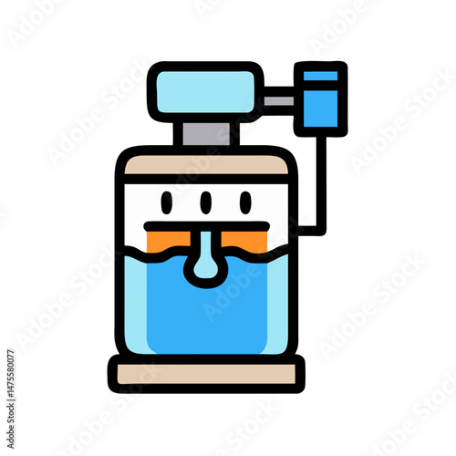 Cartoon liquid soap dispenser for hygiene and cleaning