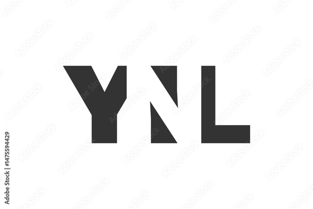 YNL logo design. Initial letter Y N L bold font style for tech startups, consulting, corporate branding. Creative company name, headlines typography identity, trendy logotype. YNL logo design. Initial letter Y N L bold font style for tech startups, consulting, corporate branding. Creative company name, headlines typography identity, trendy logotype.