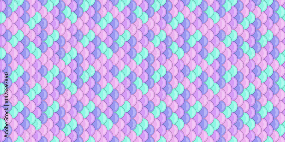 Seamless pastel mermaid scales pattern. Perfect for backgrounds, textiles, and whimsical designs. Seamless pastel mermaid scales pattern. Perfect for backgrounds, textiles, and whimsical designs.