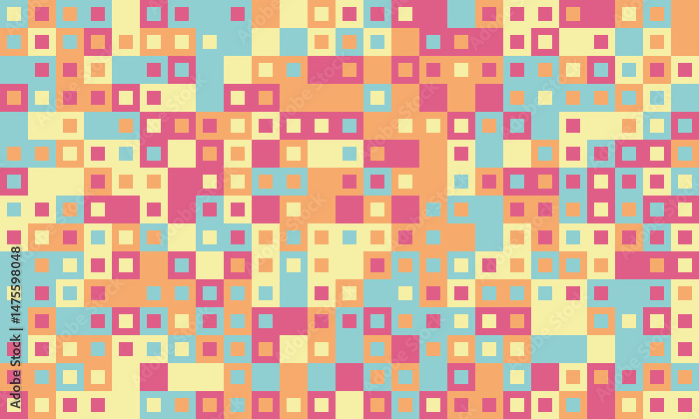 Abstract pastel square pattern. Vibrant, playful geometric design perfect for backgrounds, textiles, website banners, and digital projects. Evokes feelings of joy, energy, and modern aesthetics. Abstract pastel square pattern. Vibrant, playful geometric design perfect for backgrounds, textiles, website banners, and digital projects. Evokes feelings of joy, energy, and modern aesthetics.