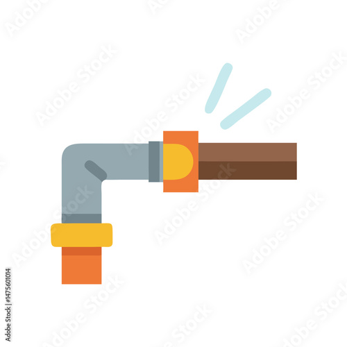 Leaking Pipe Icon: Plumbing Problem, Maintenance, and Repair