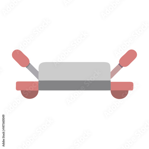 Minimalist Stone Sharpening Set Illustration on Black Background
