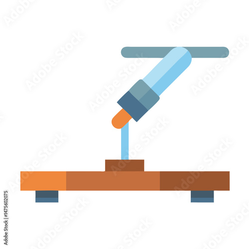 Minimalist Illustration of a Therapeutic Table on Black