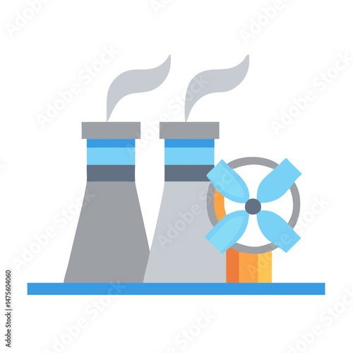 Hybrid Power Generation: Nuclear Plant and Wind Energy