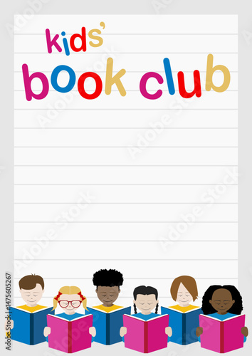 Kids book club poster portrait